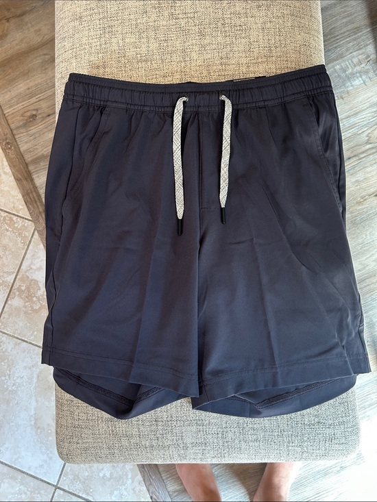 FLX Other - Men's Athletic Drawstring Shorts in Dark Blue